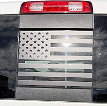 Elevated Auto Styling- Rear Middle Window American Flag Fits Dodge RAM 2009-2018 (Black) - coolthings.us