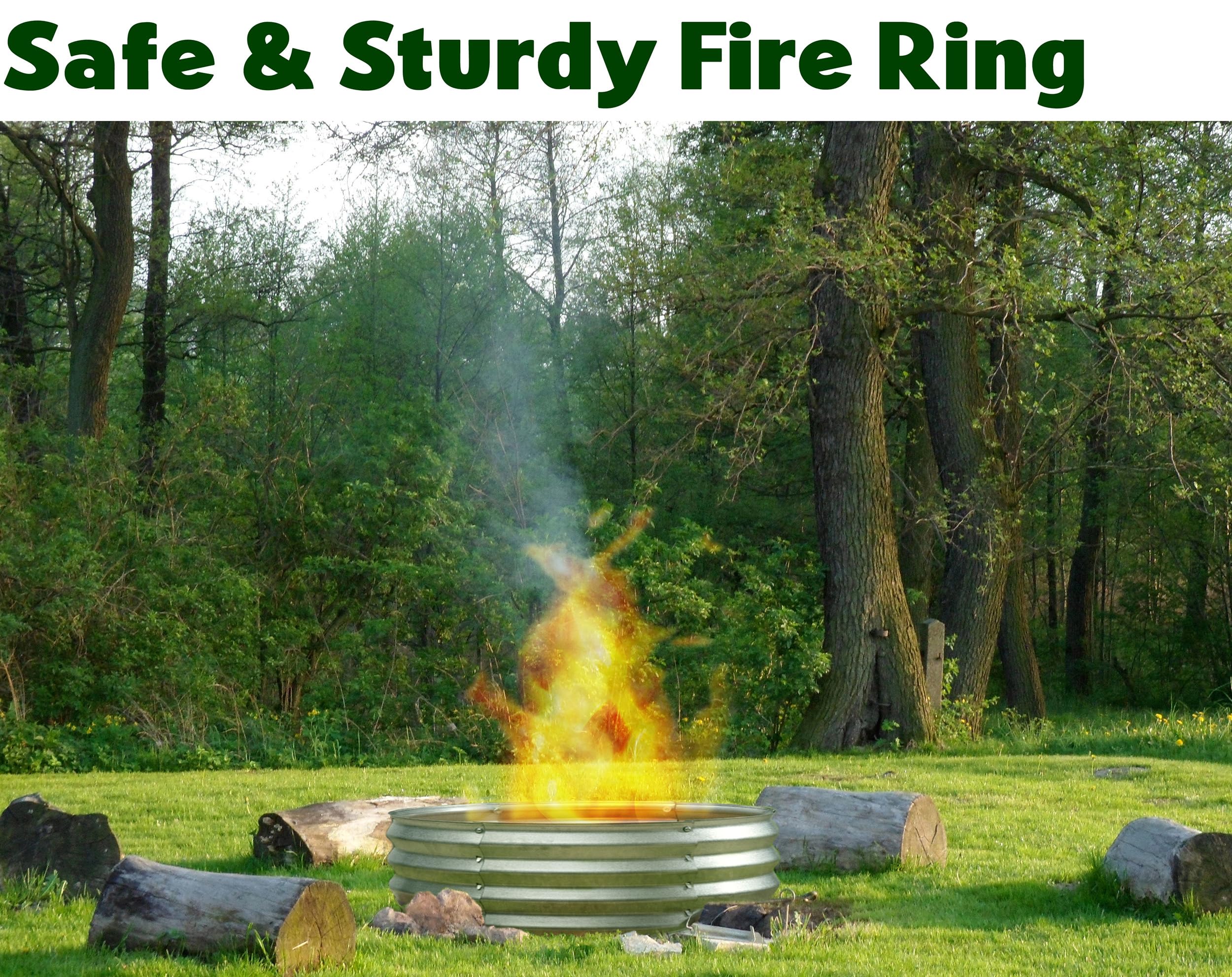 Round Galvanized Raised Garden Bed // 4×4×1 ft (2-Pack) Galvanized Raised Garden Beds Outdoor for Gardening, Vegetables, Flowers // Patented Tool-Free Design Round Planter (Silver)