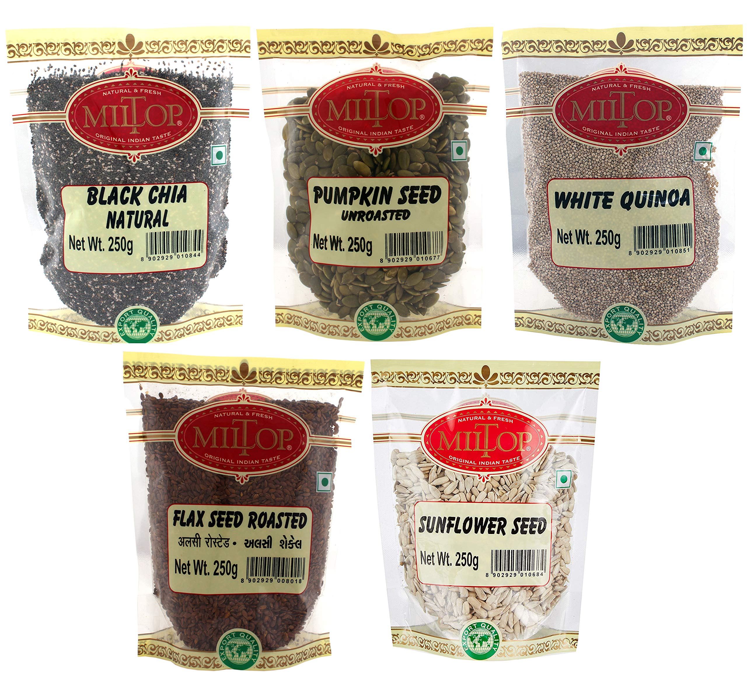 Healthy Seeds Pack 1.25 Kg(Healthy Seeds Combo of Chia Seeds, Sunflower Seeds, Flax Seeds, Pumpkin Seeds, Quinoa Seeds) (B08DQRFS6T) Amazon Price History, Amazon Price Tracker