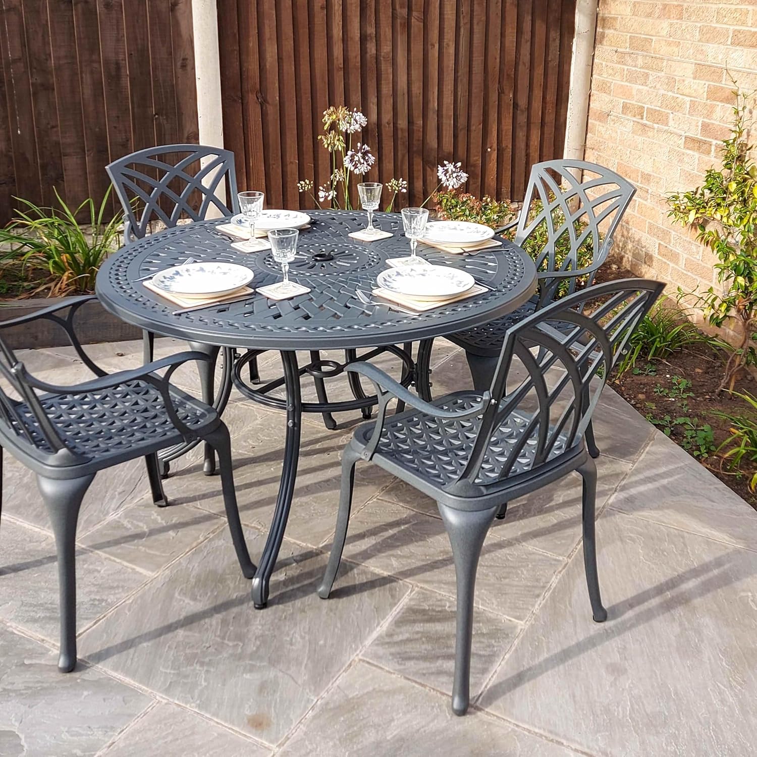 Lazy Susan Alice Seater Round Garden Table and Kuwait Ubuy