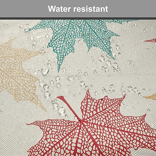 Vista 248 de Lunarable Orient - Juego de 6 cojines de asiento para silla, diseño de estrellas marroquíes, espirales y curvas abstractas, ilustración oriental