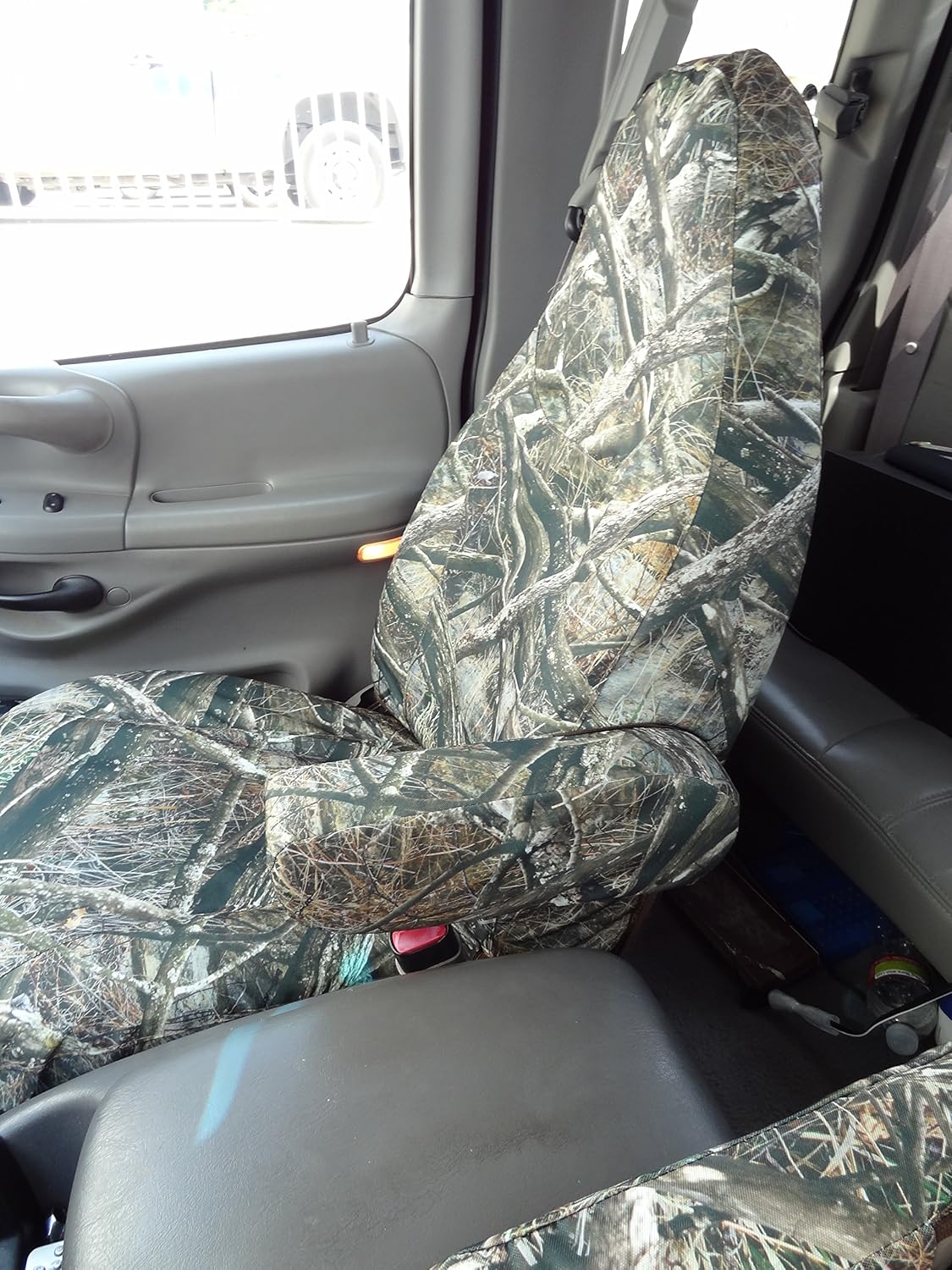 Durafit Seat Covers Made to fit F150-F550 Front High Back Captain Chair Seat Covers in XD3 Endura with Molded Headrests and 1 Armrest Per Seat
