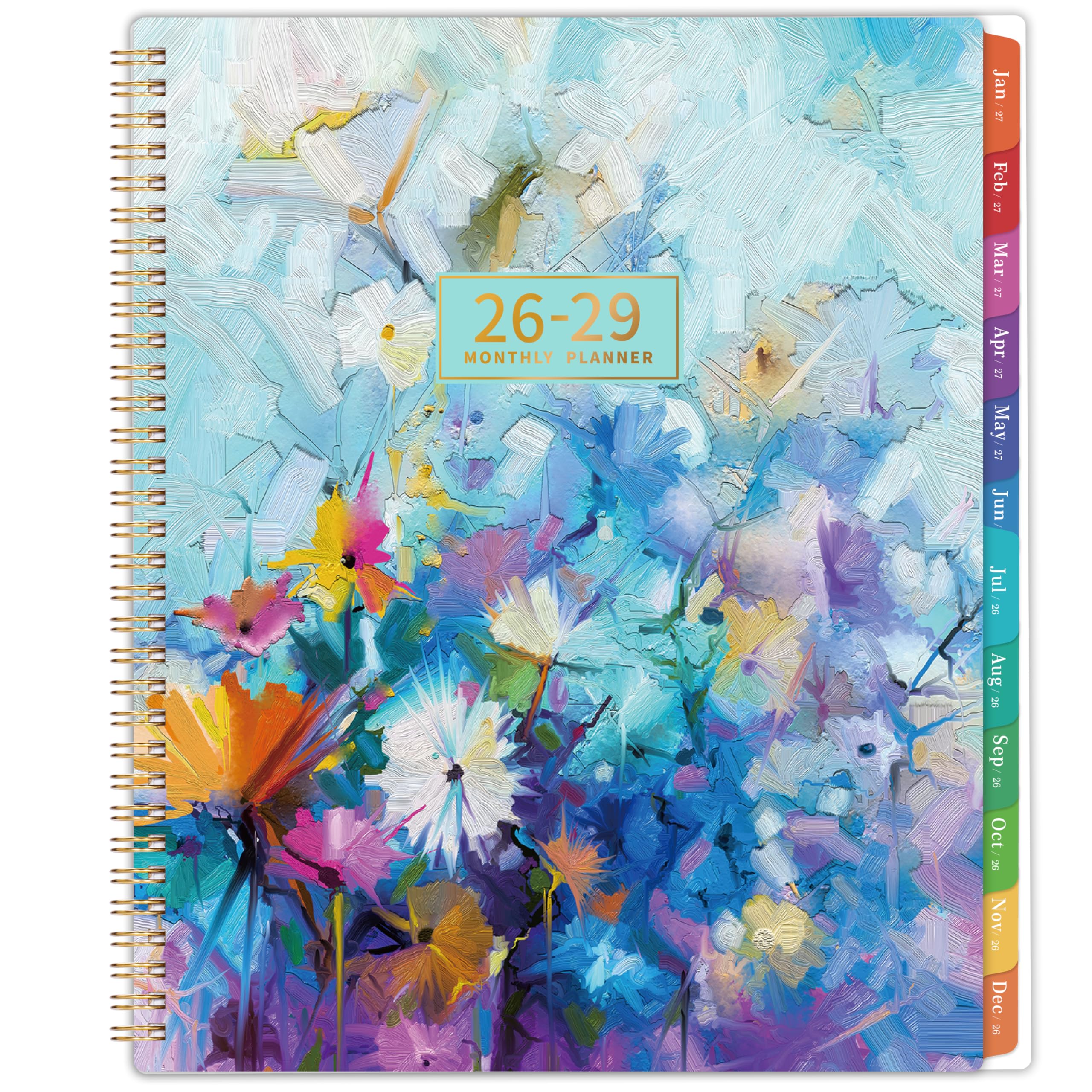 MaaIbok 2025-2028 3-Year Monthly Planner, 9" x 11", 36 Monthly Tabs, Notes, Inner Pocket, Long-Term Planning