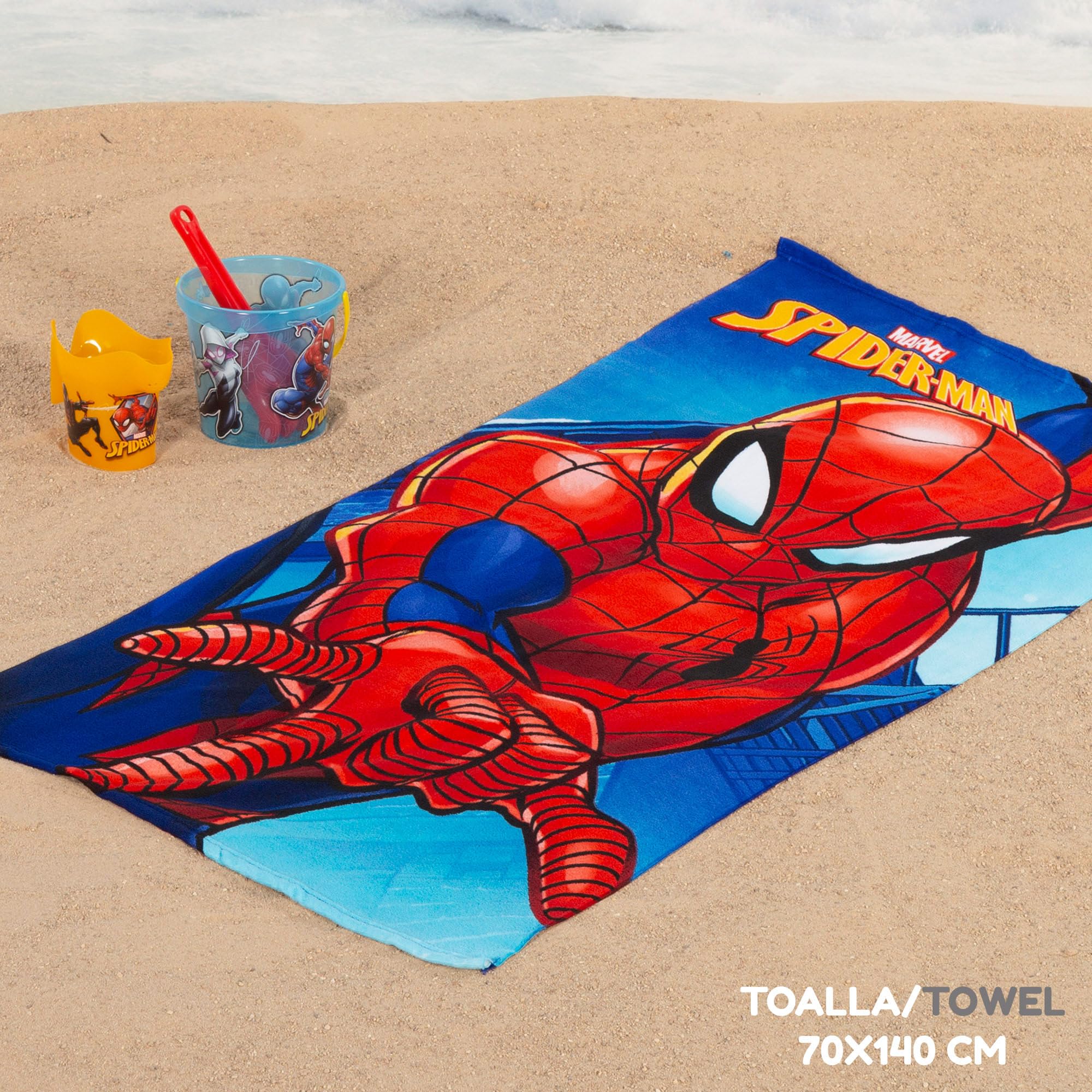 ColorBaby Spider-Man 77892 Set de Plage pour Enfant