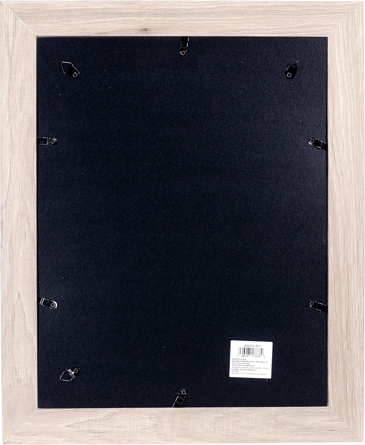 Malden International Designs 11x14 Matted To 8x10 Two-Tone Beige and White Wall Picture Frame