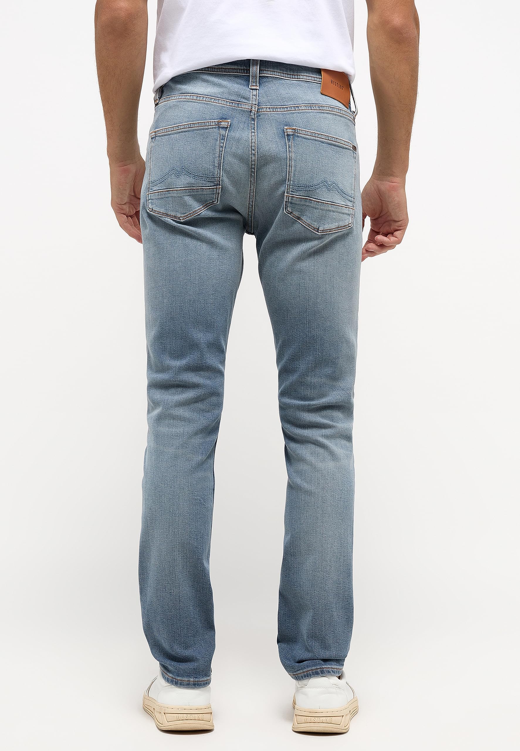 MUSTANG Herren Jeans Vegas - Slim Fit - Blau - Light Blue Denim W28-W38 Stretch, Größe:30W / 30L, Farbvariante:Light Blue Denim 583