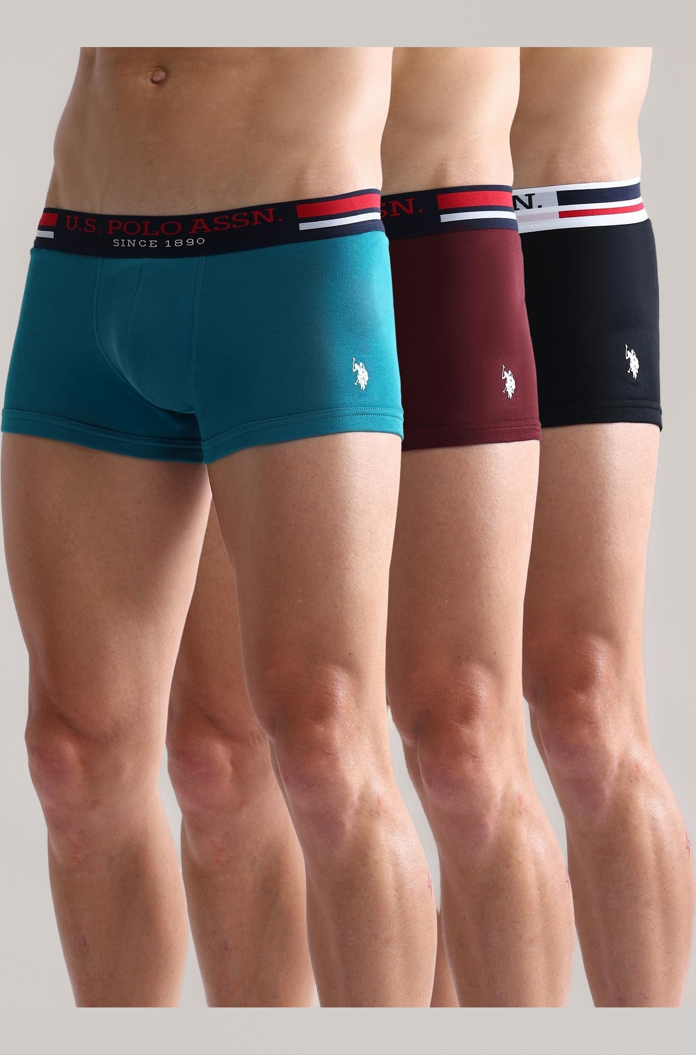 Mens I641 Anti Microbial Essential Boxer Underwear Brief -Pack of 1