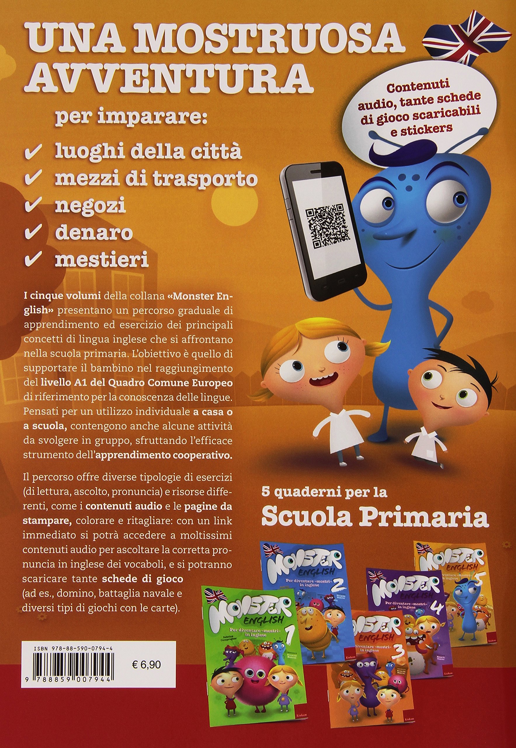 Monster English. Per diventare mostri in inglese. Con adesivi (Vol. 5)