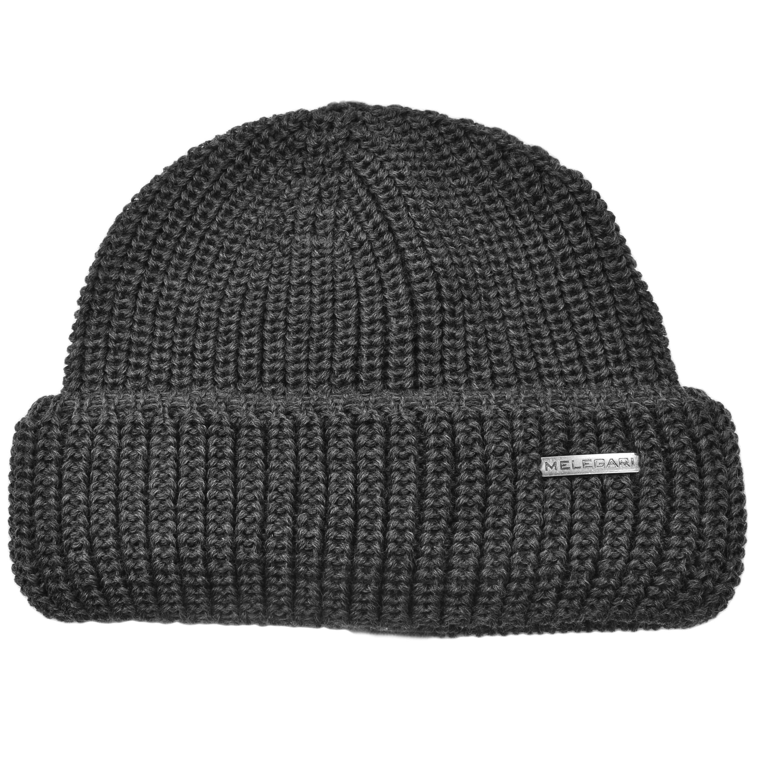 Melegari Czapka beanie Northdock o podwójnej grubości | Czapka Docker z czystej wełny merynosów | Wyprodukowano we Włoszech