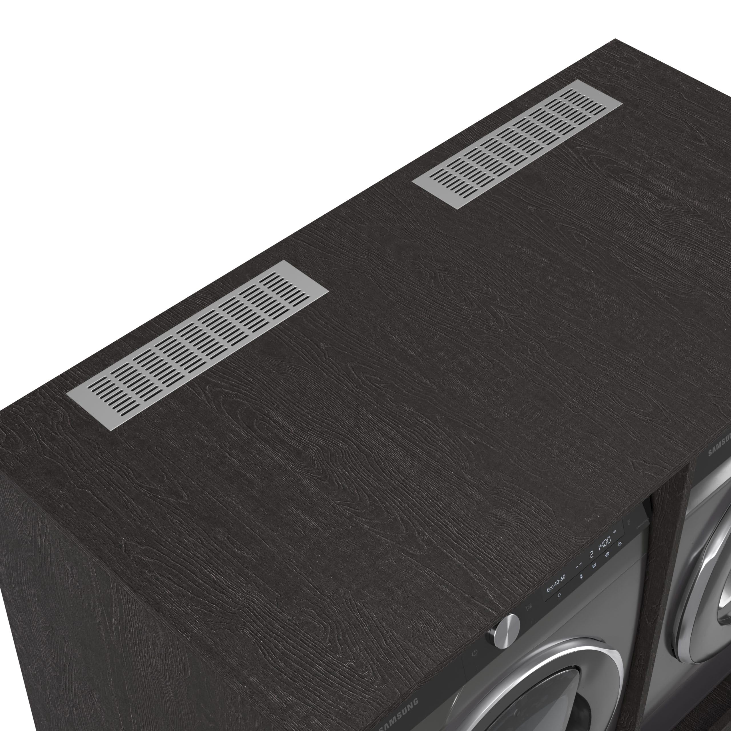 Lavadora Gabinete Milan - Lavadora elevadora - Conversión a máquina - 700(D)*2030(B)*2350(H) mm - Negro - Diseño elegante, que ahorra espacio y ergonómico - Fácil de colocar