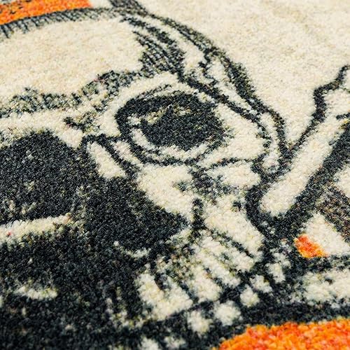 Miniatura 5 de Mohawk Home Tapete de cocina lavable a máquina de Halloween, color crema Spooktacular (2' x 3' 4")