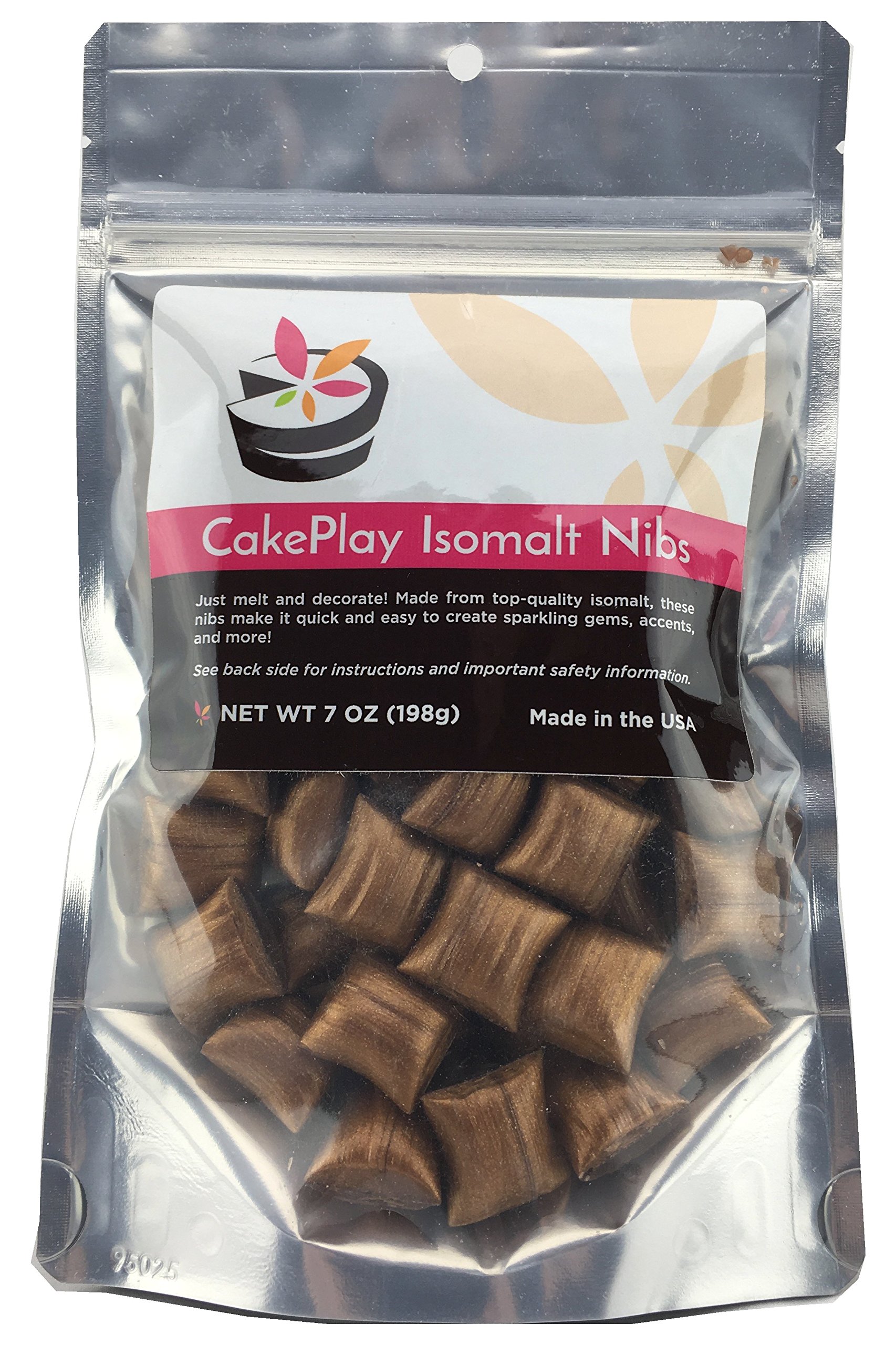 CakePlay Isomalt Nibs Bronze - Net Wt. 7.0 oz