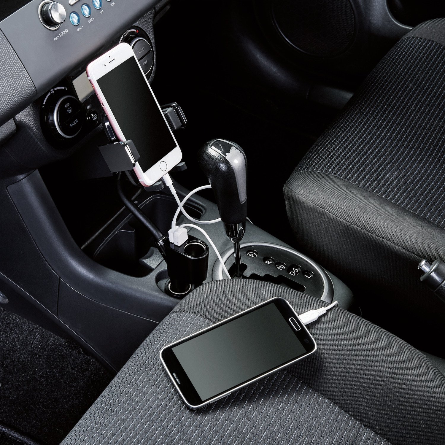 Amazon.co.jp: エレコム 車載ホルダー スマホスタンド シガーソケット 