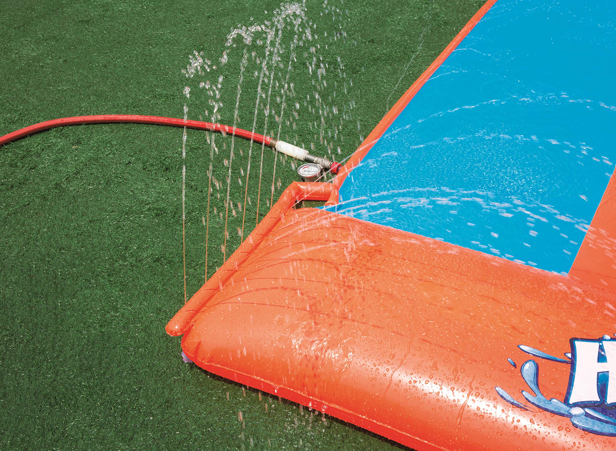 H2Ogo!- Scivolo Aqua Ramp Triplo, 3+ Anni, Cm.549, Multicolore, 52249
