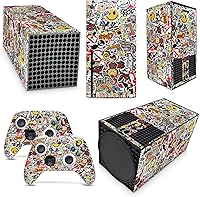 Vista 1 de GNG Sticker Bomb Skins Compatible with Xbox Series X Console Decal Vinal Sticker + 2 Controller Set