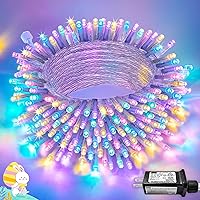 Vista 14 de JMEXSUSS Luces de Cadena de Navidad LED Verdes de 250 LED para Interiores, 91.5 pies Conectables Luces LED Verdes para Exteriores Impermeables, 8