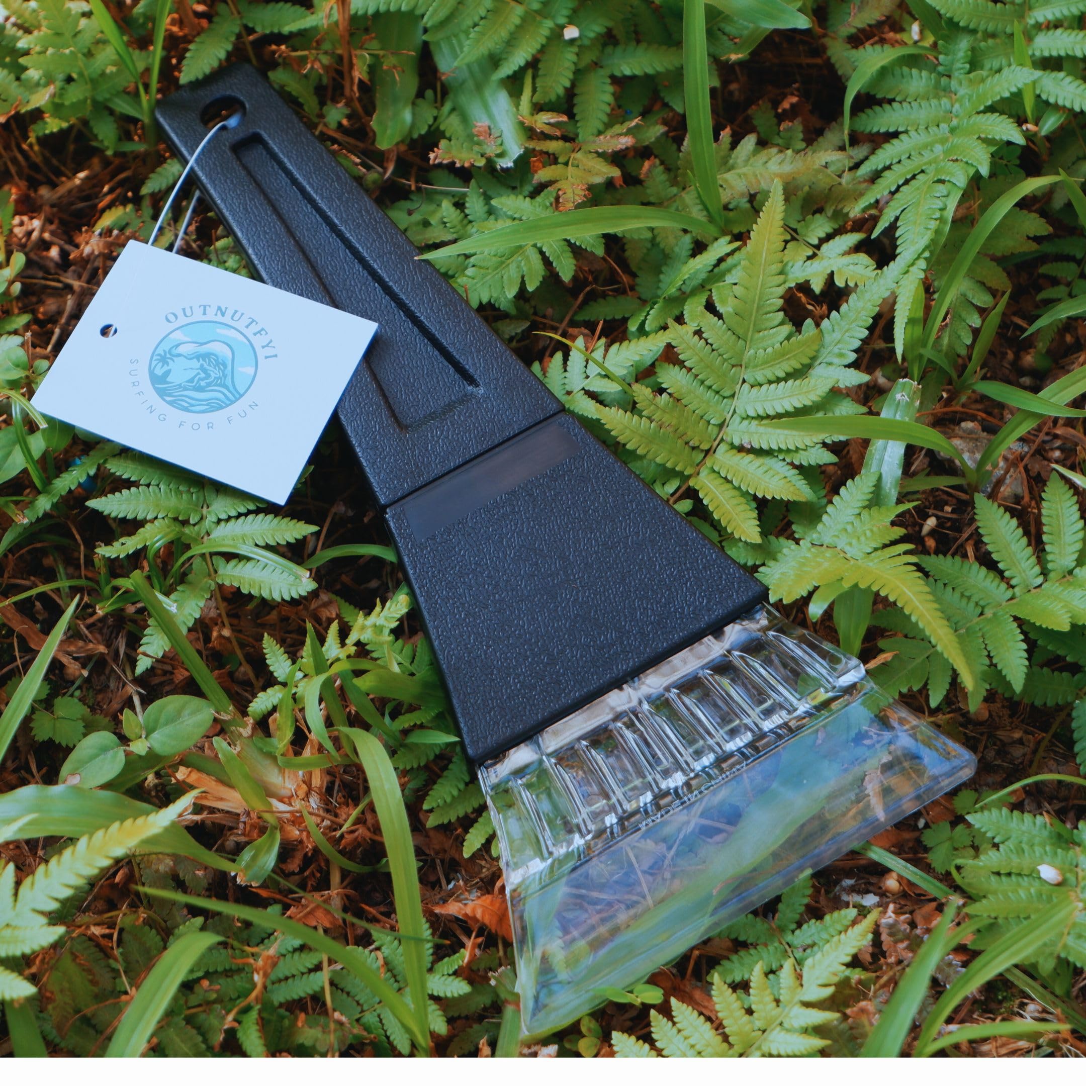 Wax Buddy Wax Comb-The Original, LightBlueIII 100% Recycled Plastic, 3-in-1 surf Tool: Scraper, Comb, Cupped Rail Cleaner. Also in Black, White, & Sage Green.Q