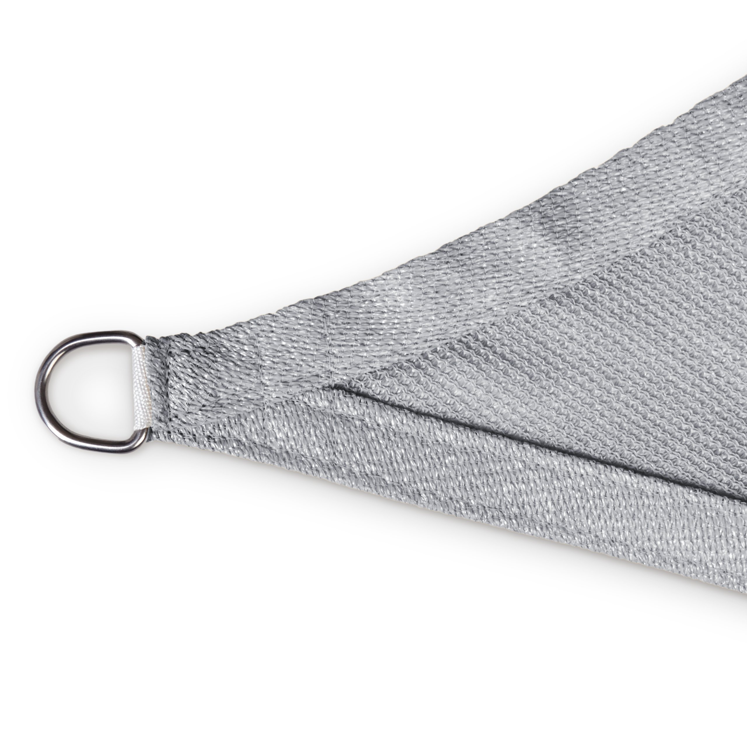 Lumaland Voile d'ombrage Cordes de Fixation incluses | Carré 4 x 4 mètres Protection Solaire | 100% HDPE avec Le Filtre UV de Protection [Gris]