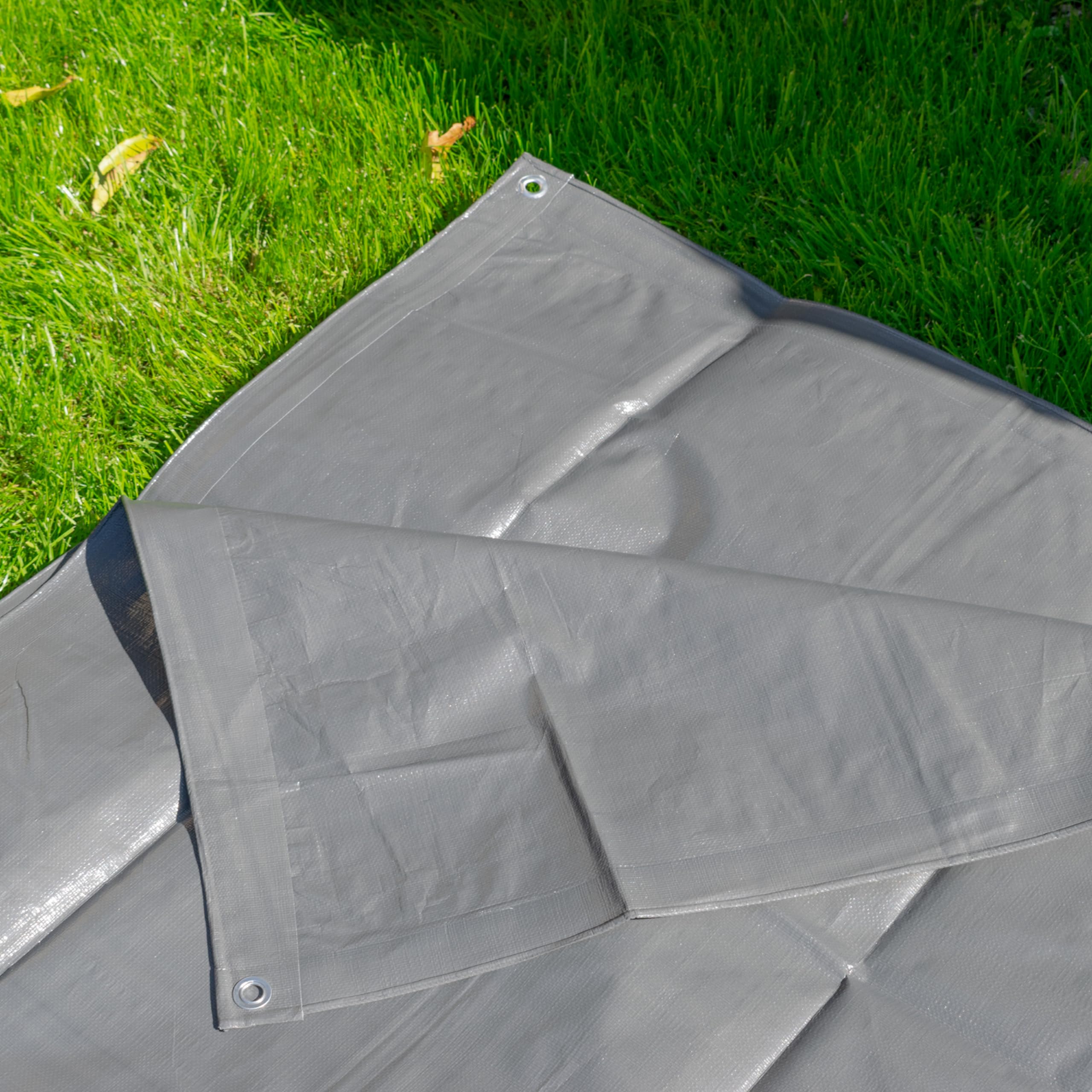 Heavy Duty 200 gsm Waterproof Tarpaulin Garden/Builders Tarp/gardenCover Up Sheet - Image 3