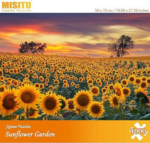 Miniatura 2 de MISITU Rompecabezas de 1000 piezas para adultos, rompecabezas desafiantes y difíciles, regalo de Navidad, cumpleaños, juguetes de jardín de