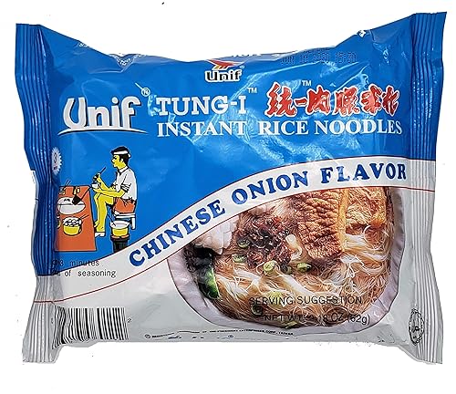 Tung-I Fideos de arroz instantáneos sabor cebolla china, 2.18 onzas (paquete de 30)