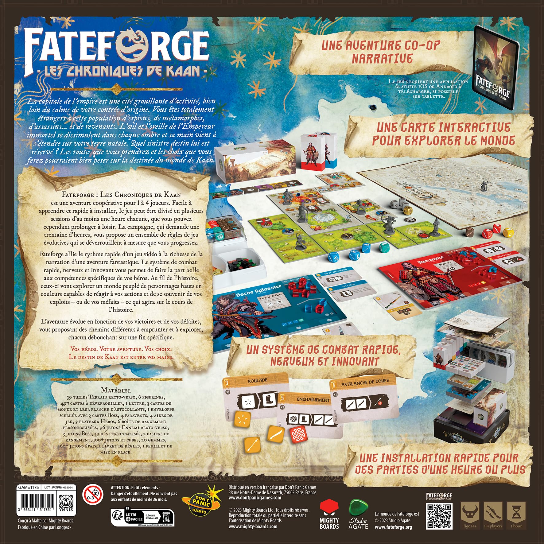 Don't Panic Games | Fateforge : Les Chroniques de Kaan - Le Choc des Immortels (Extension) | Jeu de société | À partir de 14 Ans | 1 à 4 Joueurs | 60 Minutes