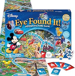 Ravensburger Disney Eye Found It - Hidden Picture Search Board Game - Learning Fun with Disney Favorites - Ages 4+ MESH Accredited