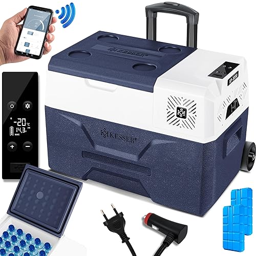 KESSER® Kompressor Kühlbox auto elektrisch 30L, Camping Kühlbox 12/24/230V mit
