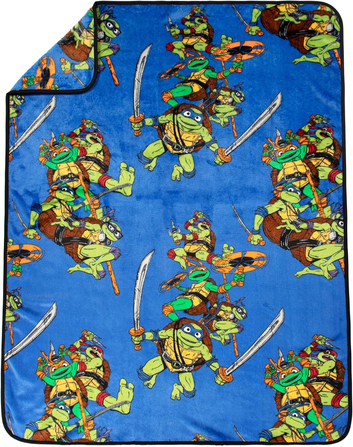 Jay Franco Nickelodeon Teenage Mutant Ninja Turtles Mutant Mayhem Raphael Nogginz Set - 40 x 50 Inch Blanket & Plush Pillow Set - Kids Super Soft 2 Piece Set - Image 4