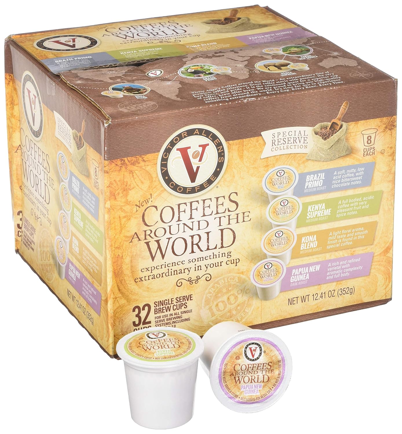 Buy Victor Allen’s Single Serve Coffees From Around the World, 32Count