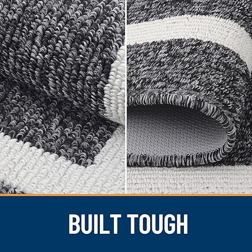 Miniatura 2 de OLANLY - Tapete para puerta de interior, 47 x 20 pulgadas, antideslizante, absorbente, resistente a la suciedad, lavable, de perfil bajo, para