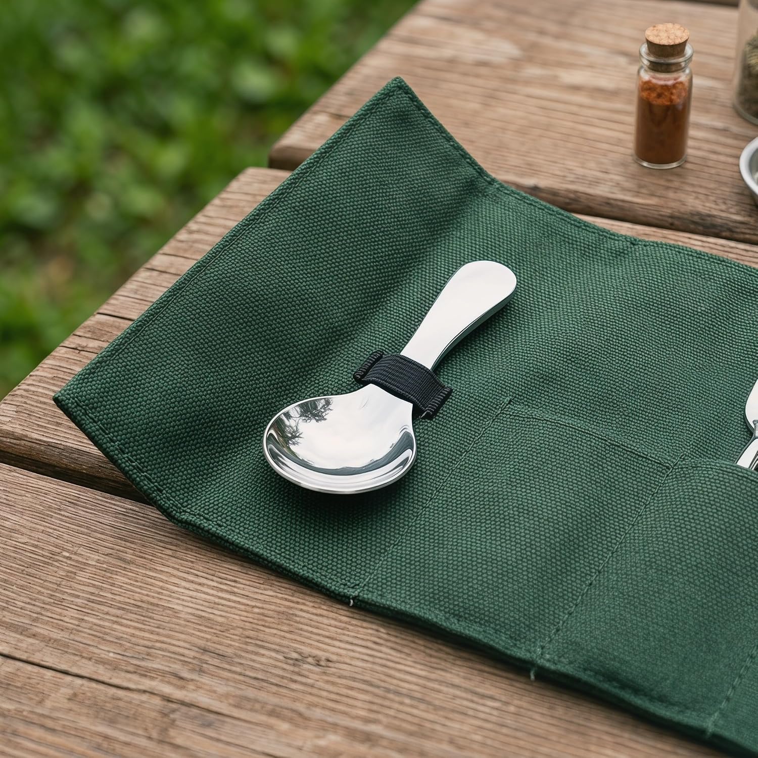 5pcs Stainless Steel Short Handle Spoon for Condiments and Spices, Drop-resistant Mini round Head Spoon for Table Decor and Home Use