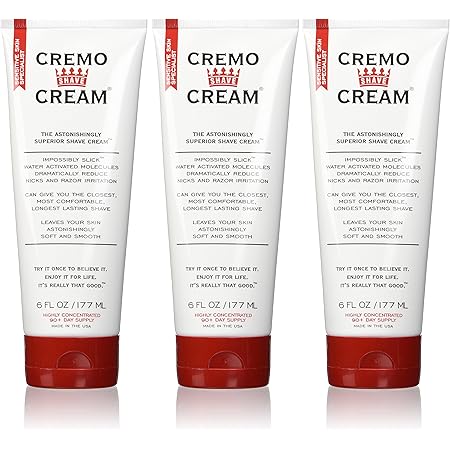Cremo Original Shave Cream, Astonishingly Superior Shaving Cream for Men, 6 Fluid Ounce (3 Pack)