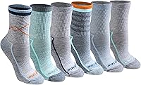 Vista 1 de Dickies Calcetines Dri-tech Advanced que absorben la humedad para mujer, disponibles en tallas M-L (6,12 pares)