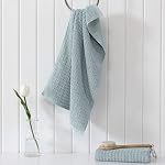 Tommy Bahama- Ensemble de serviettes à main, décoration de salle de bain en coton très absorbante, faible doublure & Résistant à la fade (Nord du Pacifique Turquoise, 2 Pièce)