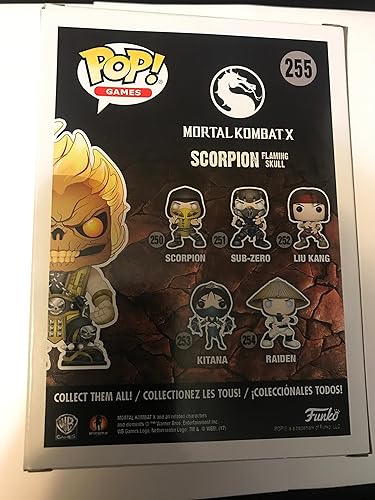 Miniatura 2 de Funko Pop! Games Mortal Kombat X Scorpion #255 (Calavera Flameante)