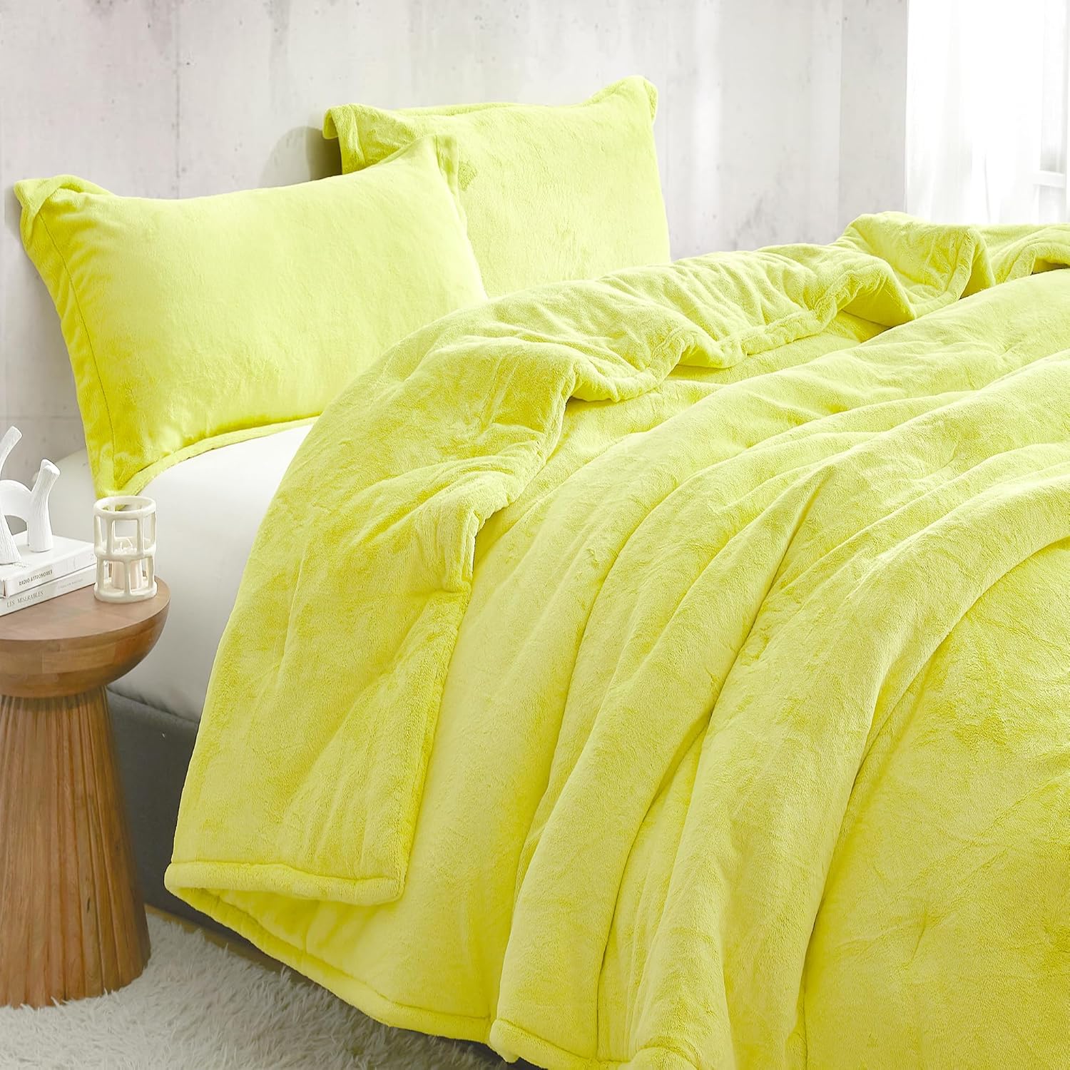 Byourbed Neon Nights - Coma Inducer® Oversized Queen Comforter Set - Neon Yellow
