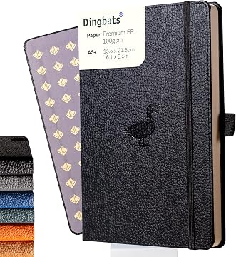 A5 Lined Hardcover Notebook (Midnight Blue)