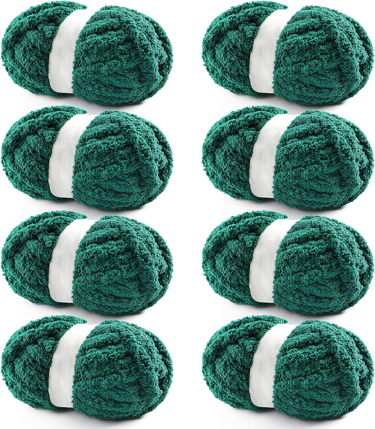 8 Pack Chunky Yarn for Hand Knitting Chunky Chenille Blanket Yarn for