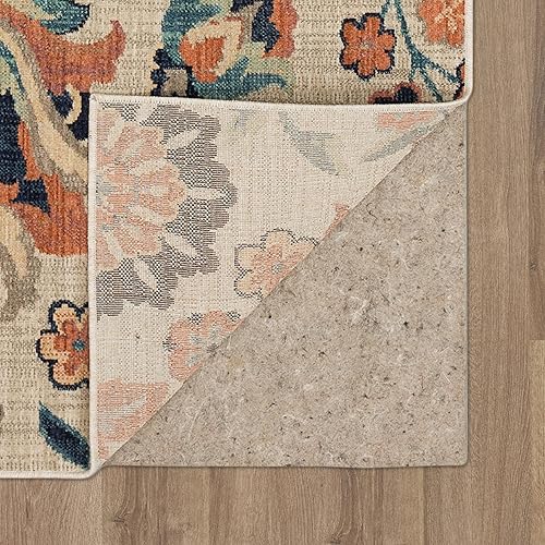 Miniatura 5 de Mohawk Home Floweret - Alfombra de transición floral de 2 x 3 pies, perfecta para entrada, lavandería, pasillo