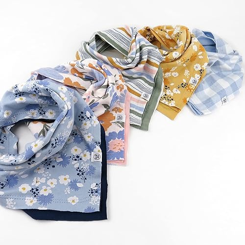 Miniatura 3 de HonestBaby Multipack - Pañuelos reversibles para baberos, con broches ajustables, 100% algodón orgánico (Legacy)