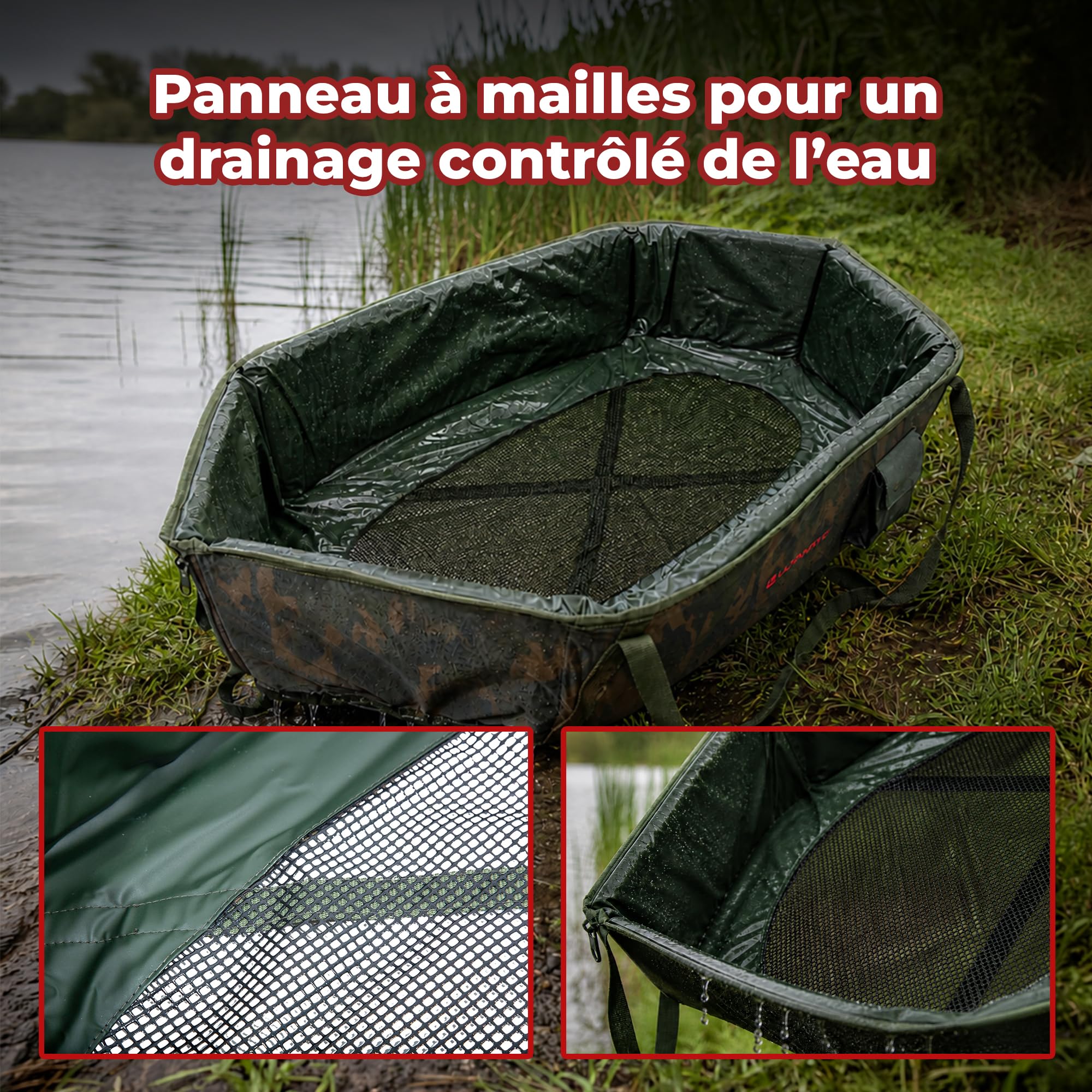 Ultimate Adventure Carp Cradle Camo - Sac De Conservation