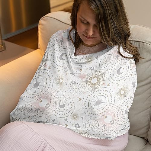 Miniatura 8 de Sweet Jojo Designs Funda de asiento de automóvil para bebé con flecha estilo bohemio naranja para lactancia carrito de compras para carriola toldo