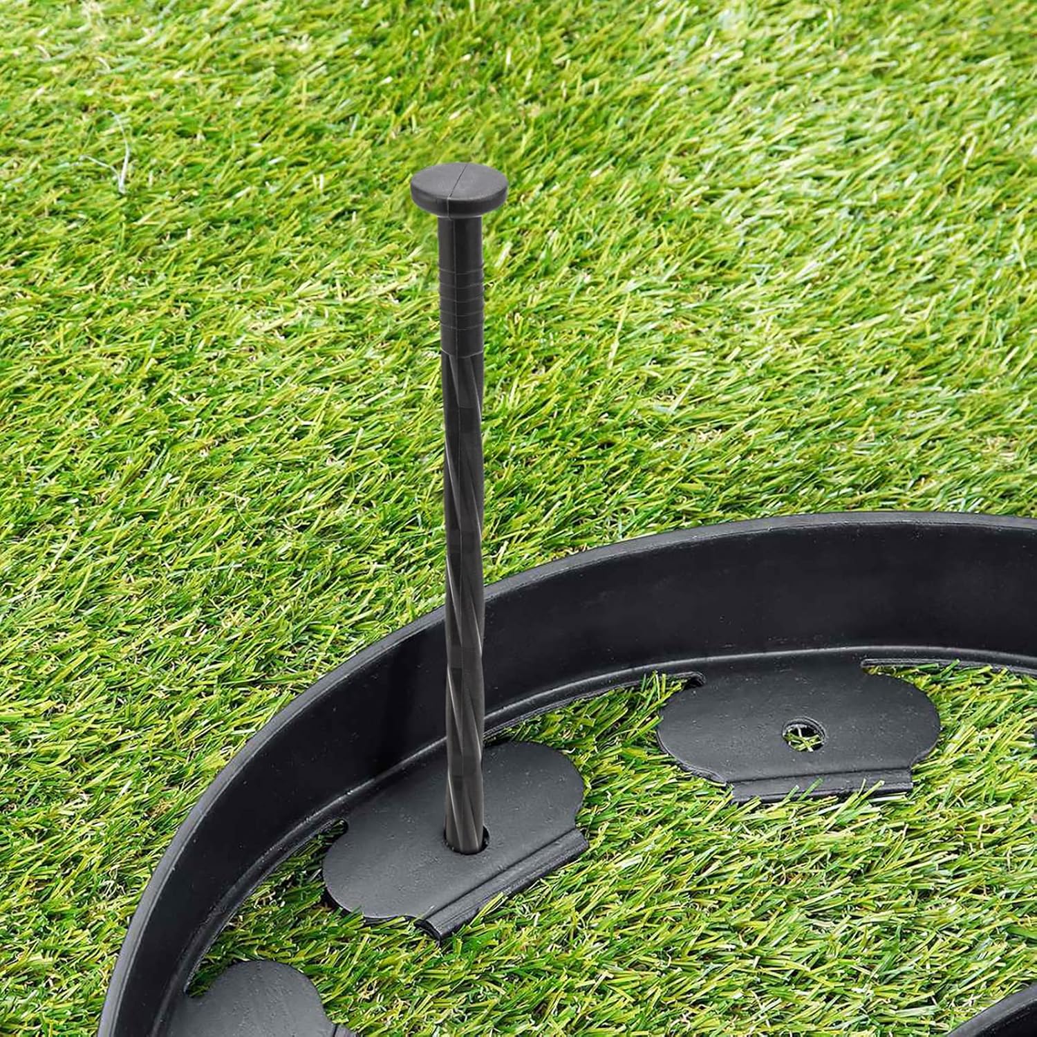 100個パック 8インチ プラスチックアンカースパイク 景観アンカースパイク プラスチックガーデンステークスパイク 雑草バリア/ガー