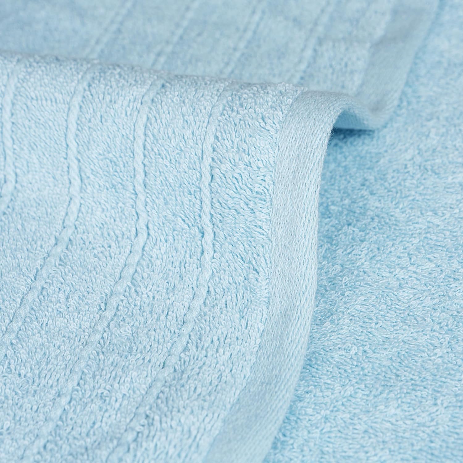 Tens Towels Pack of 4 Extra Large Bath Towels 30 x 60 Inches, 100% Cotton, Larger & Lighter Weight, Quicker to Dry, Super Soft and Absorbent, Perfect for Bathroom, Sky Blue - Image 9