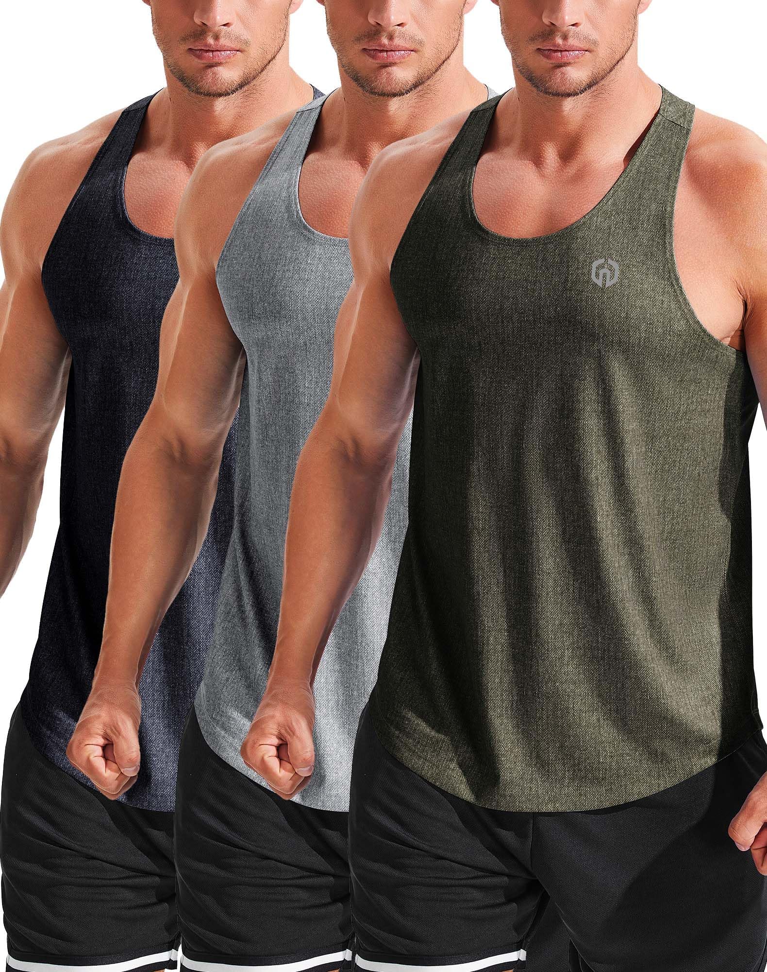 NELEUS Men's Workout Running Tank Top Sleeveless Gym Athletic Shirts