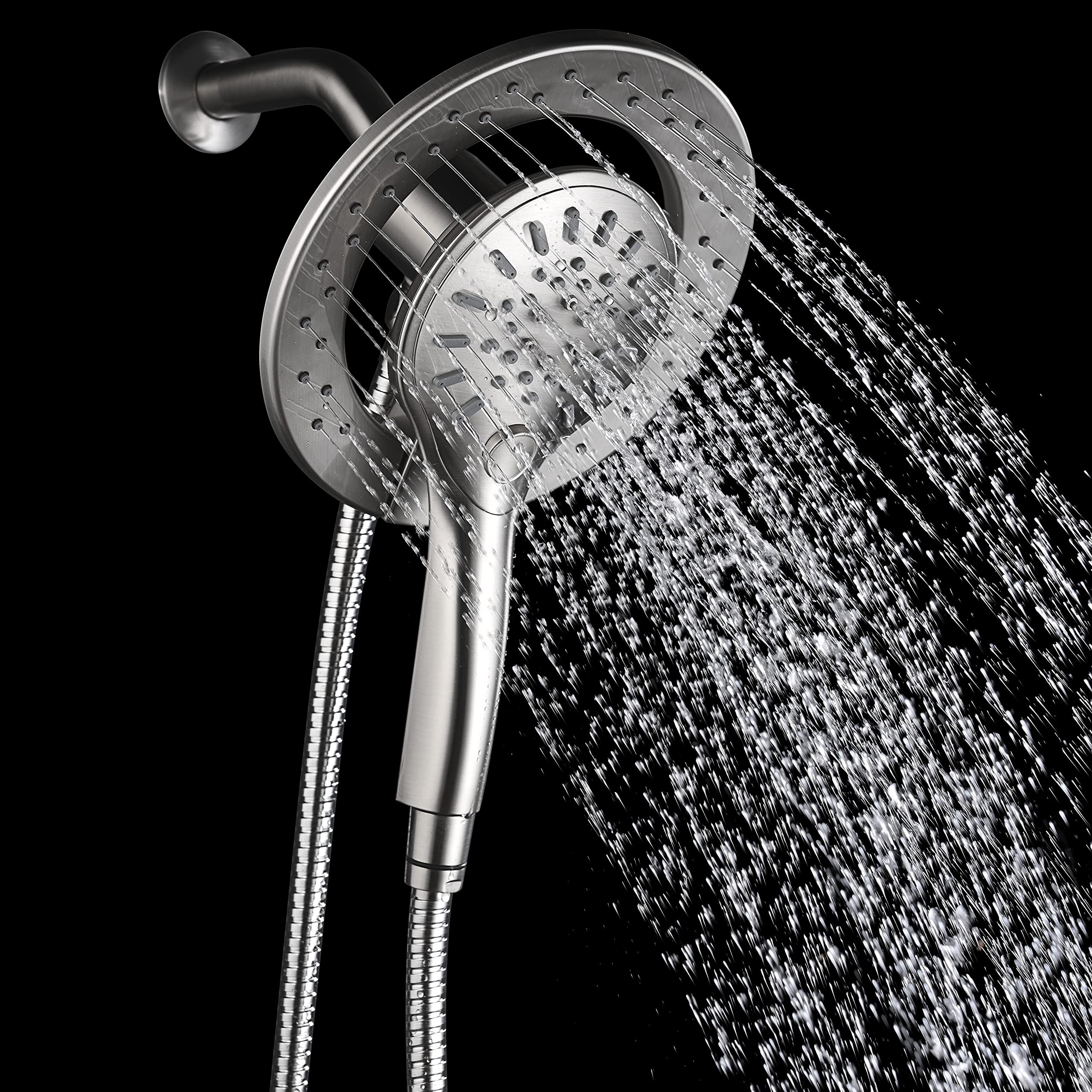 Buy Shower Head with Handheld Detachable Wand Dual in Brushed Nickel