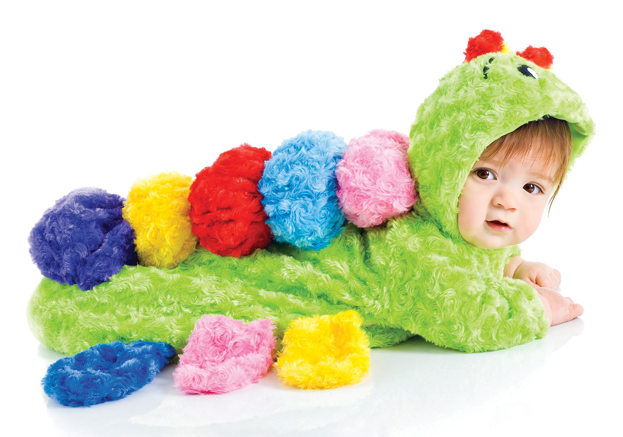 Underwraps Baby's Colorful Caterpillar Bunting, Lime/Multi, Infant