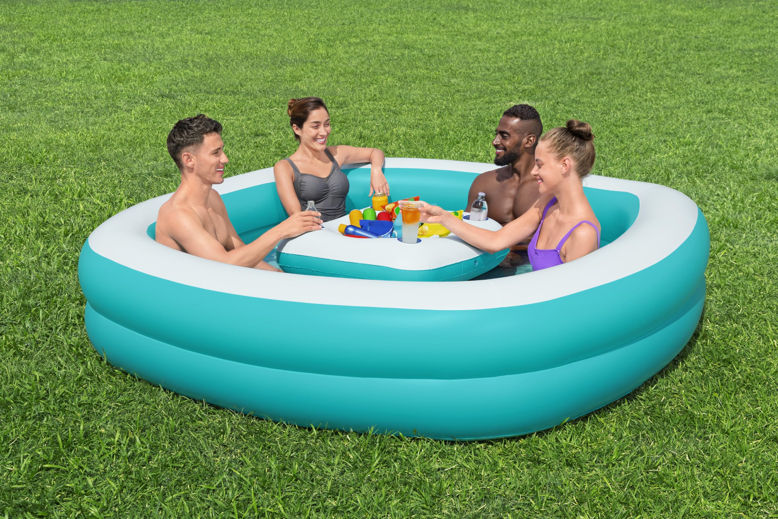 Bestway Family Pool Sippin Summer 218 x 218 x 48 cm