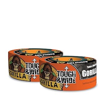Gorilla Black Tough & Wide Duct Tape, 2.88